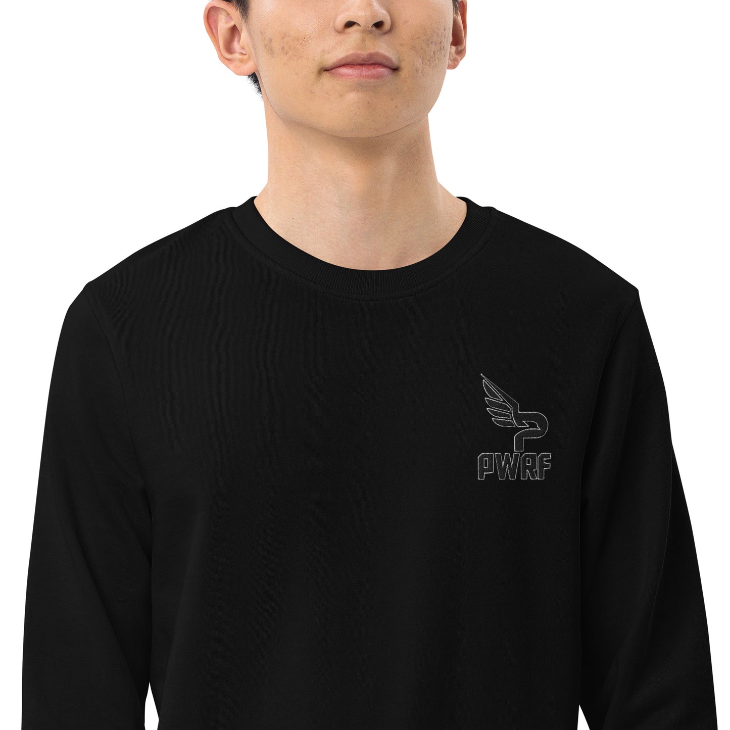 Men's PWRF Brand Embroidered Unisex Organic Sweatshirt