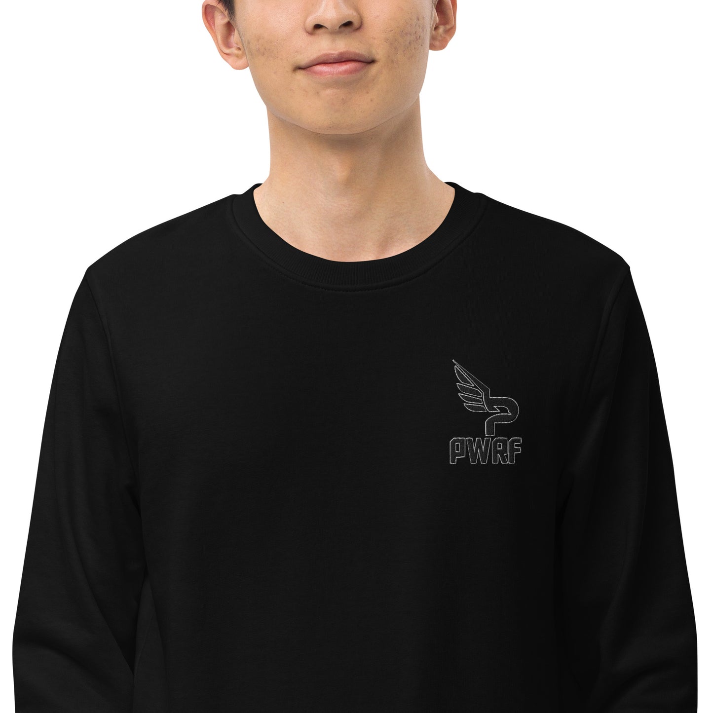 Men's PWRF Brand Embroidered Unisex Organic Sweatshirt