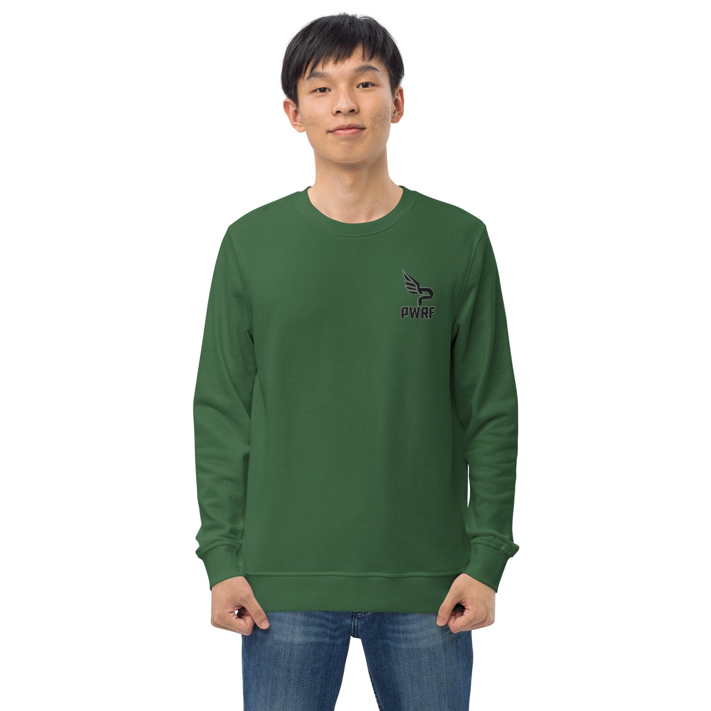 Men's PWRF Brand Embroidered Unisex Organic Sweatshirt