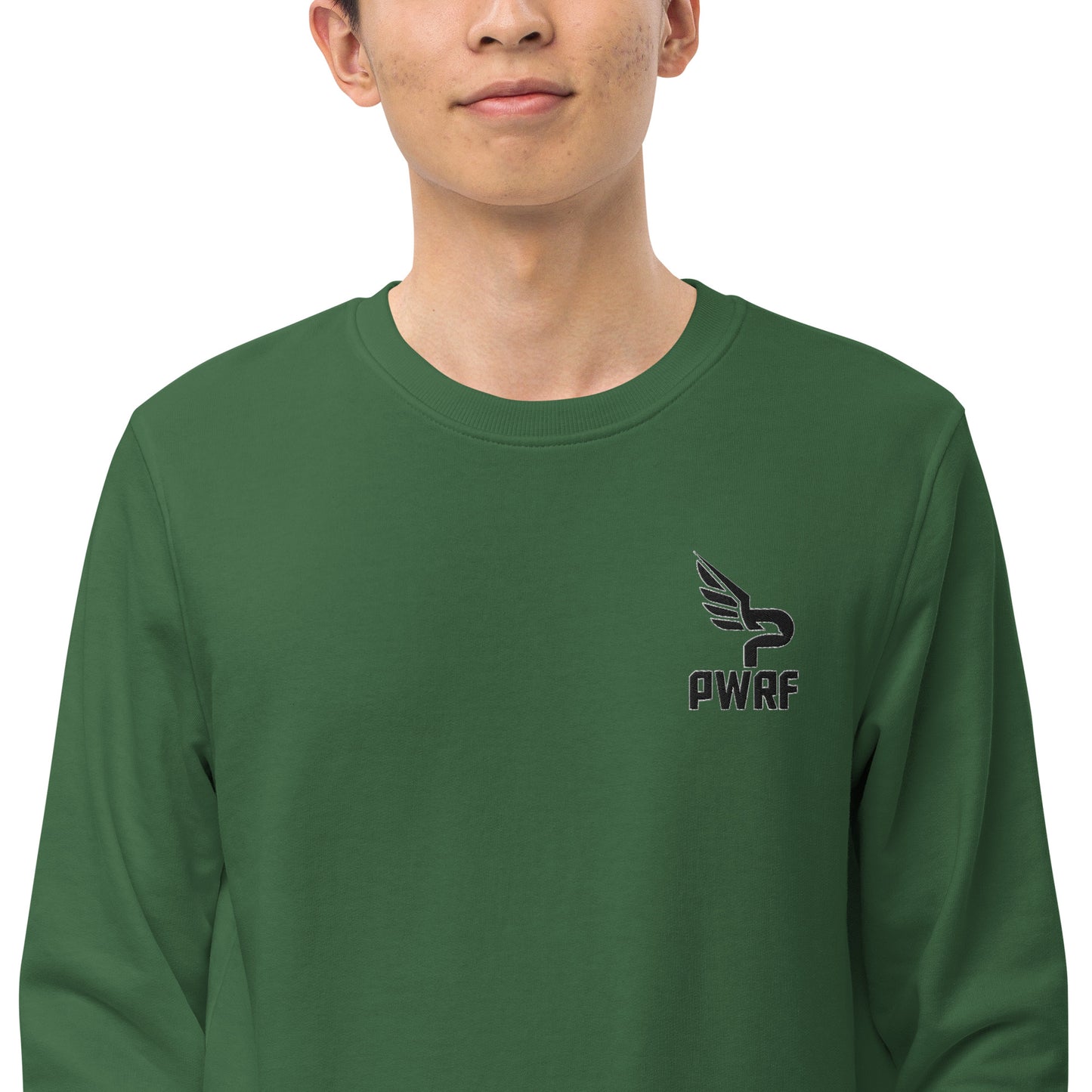 Men's PWRF Brand Embroidered Unisex Organic Sweatshirt