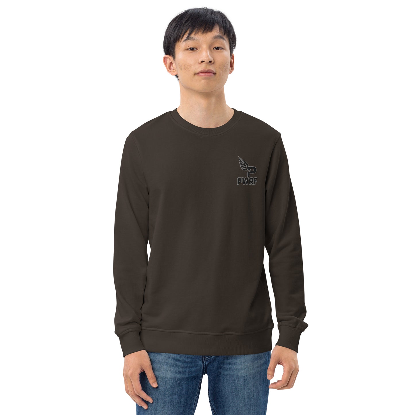 Men's PWRF Brand Embroidered Unisex Organic Sweatshirt