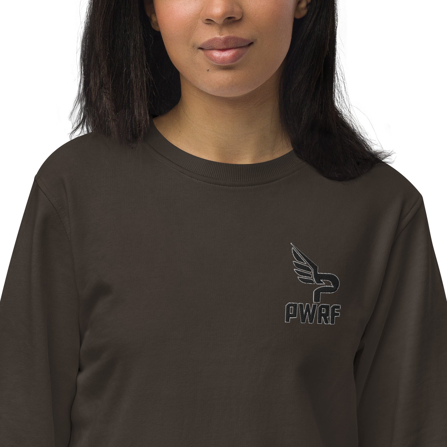 Women's PWRF Brand Embroidered Unisex Organic Sweatshirt