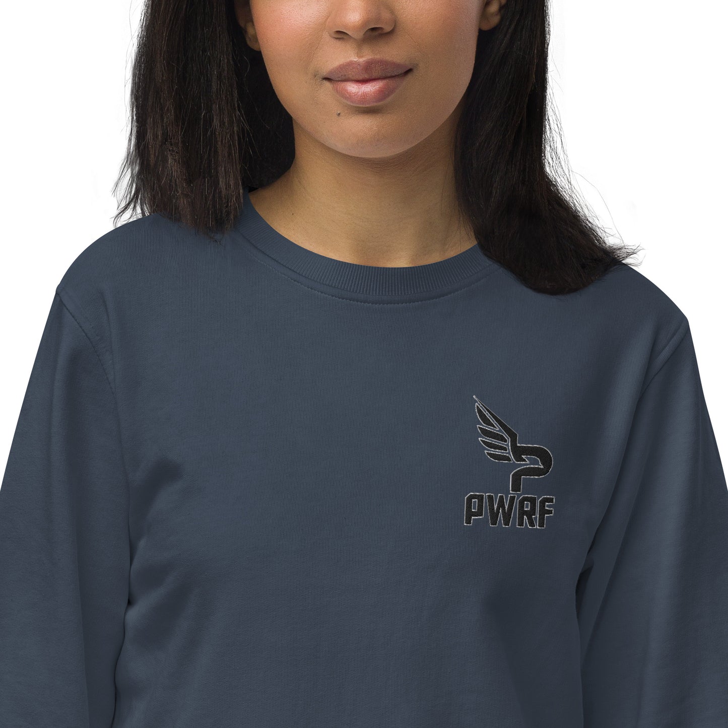 Women's PWRF Brand Embroidered Unisex Organic Sweatshirt