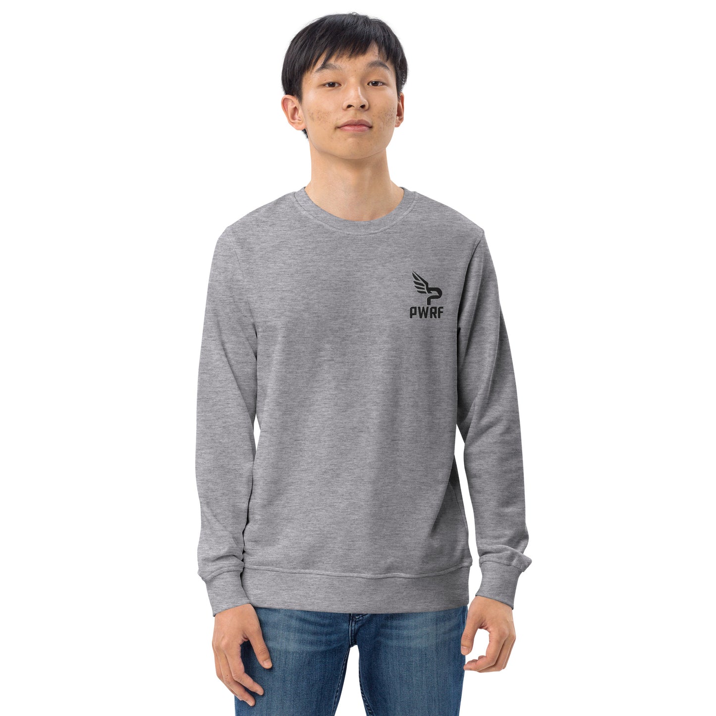 Men's PWRF Brand Embroidered Unisex Organic Sweatshirt