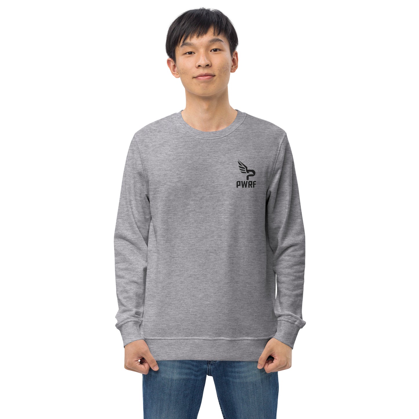 Men's PWRF Brand Embroidered Unisex Organic Sweatshirt