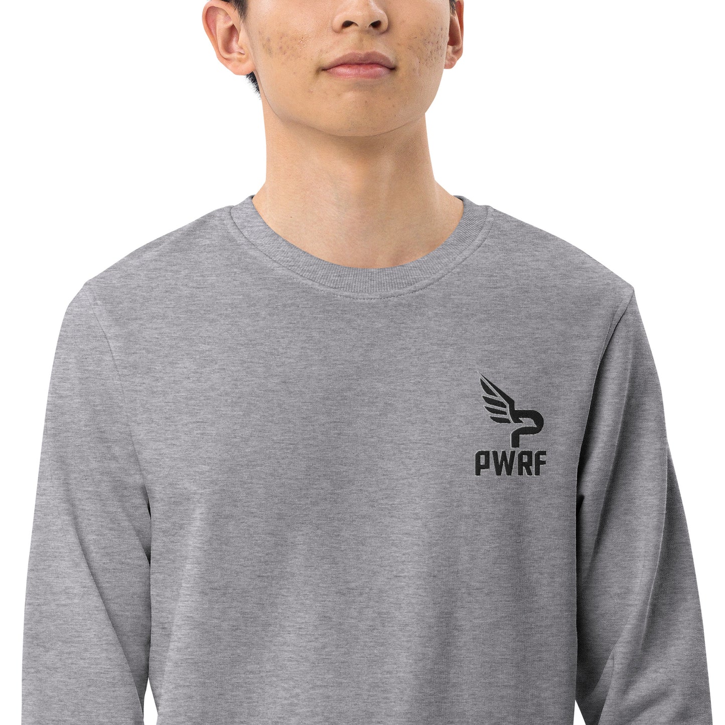 Men's PWRF Brand Embroidered Unisex Organic Sweatshirt