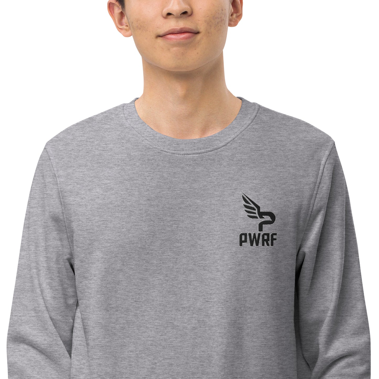 Men's PWRF Brand Embroidered Unisex Organic Sweatshirt