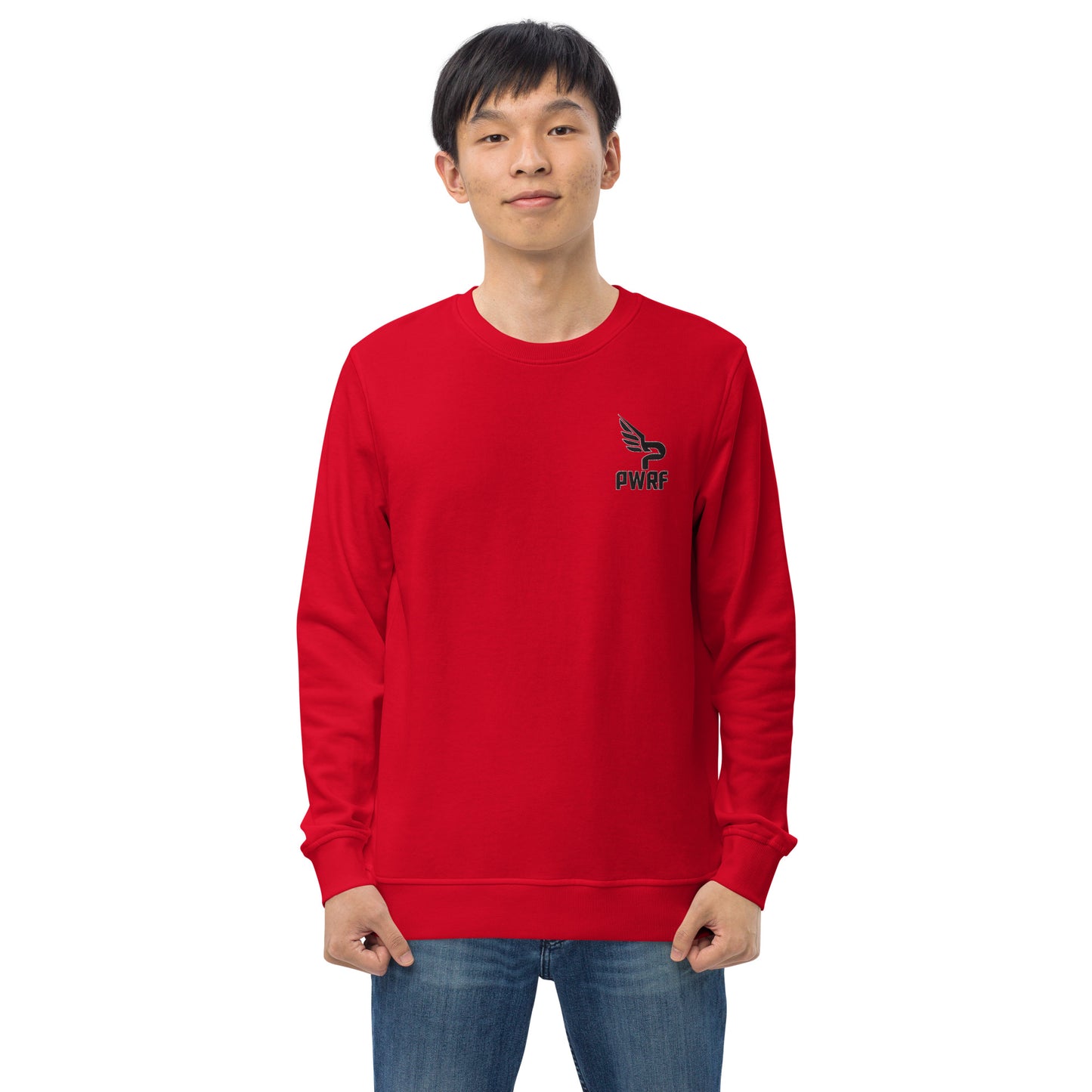 Men's PWRF Brand Embroidered Unisex Organic Sweatshirt