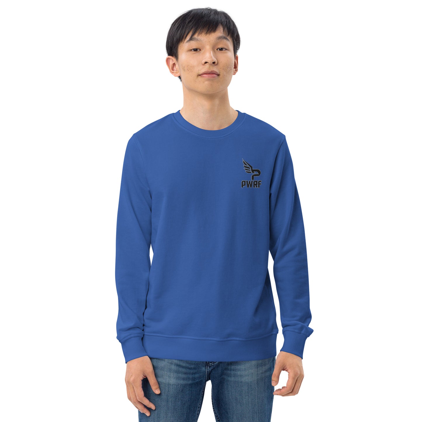 Men's PWRF Brand Embroidered Unisex Organic Sweatshirt