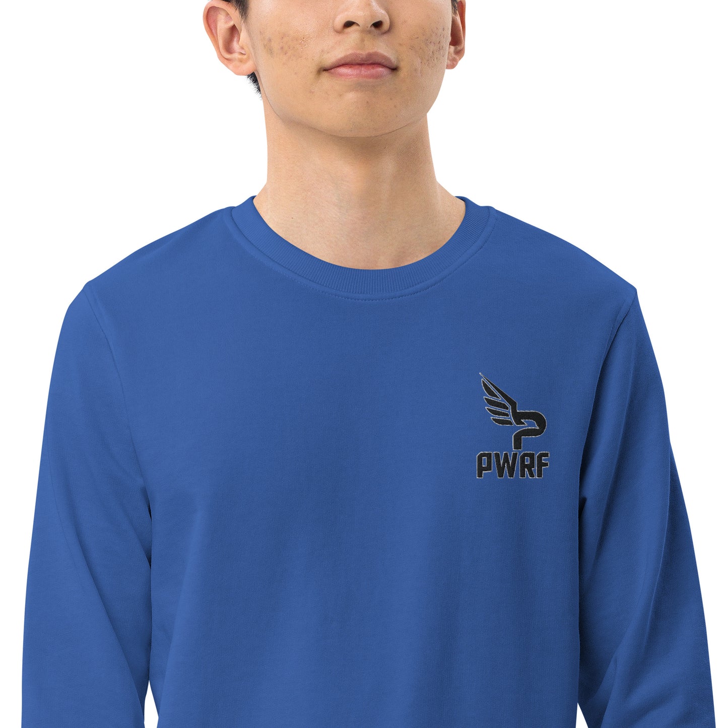 Men's PWRF Brand Embroidered Unisex Organic Sweatshirt