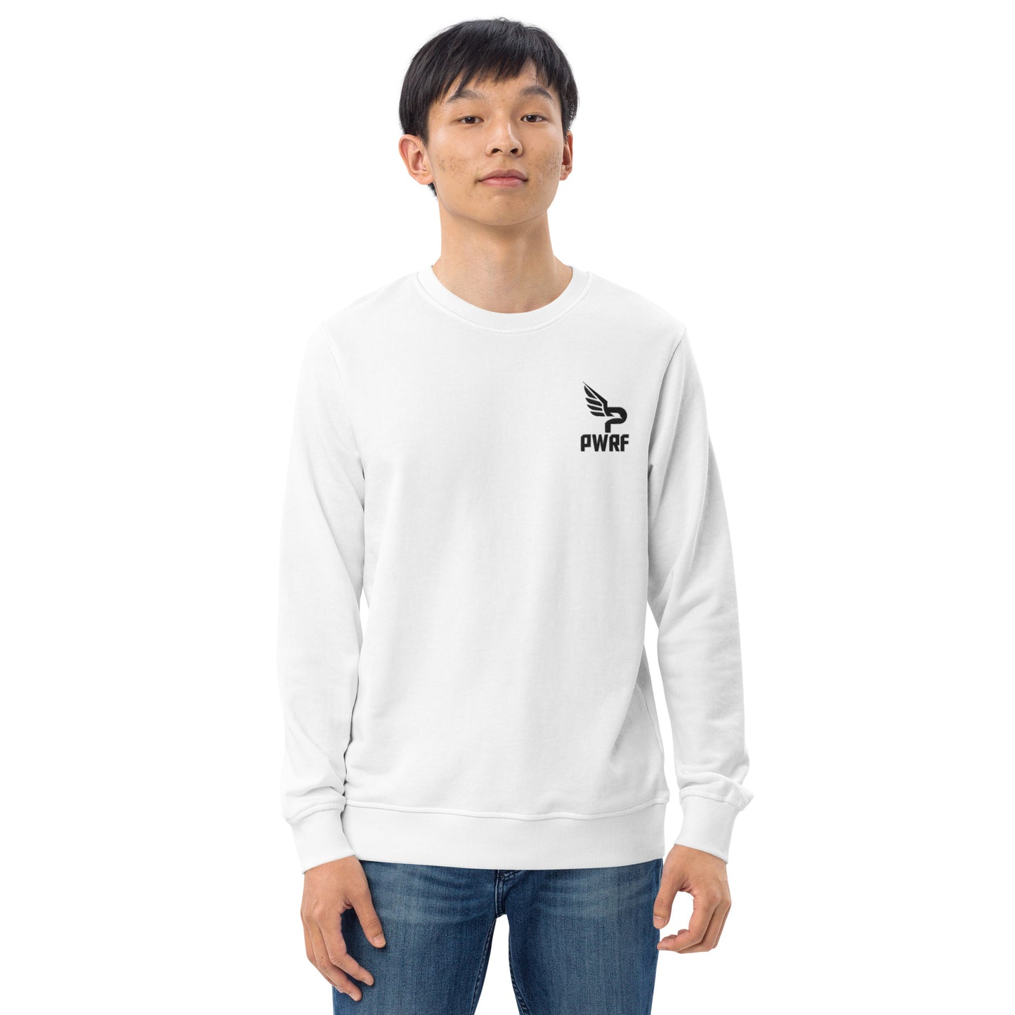 Men's PWRF Brand Embroidered Unisex Organic Sweatshirt