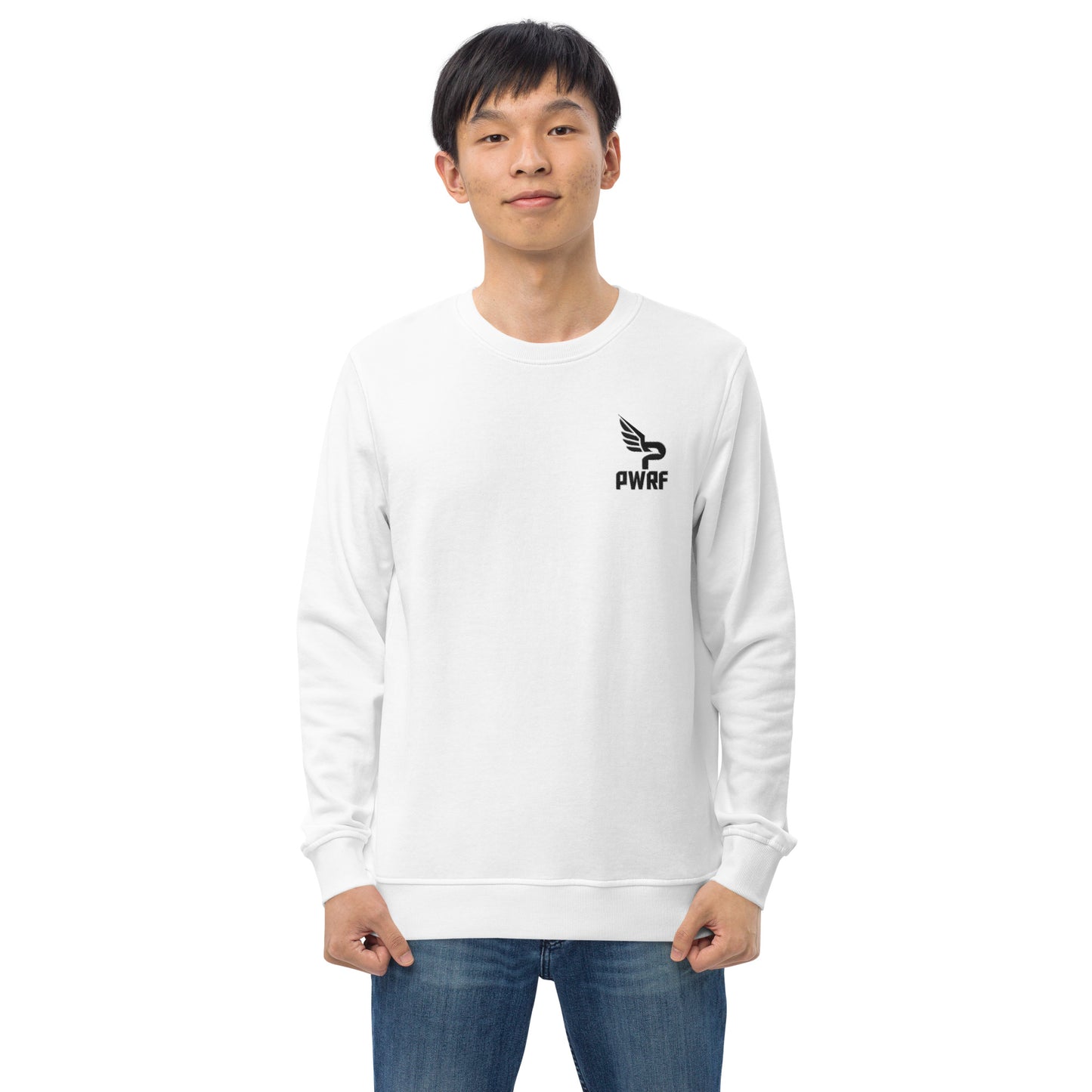 Men's PWRF Brand Embroidered Unisex Organic Sweatshirt