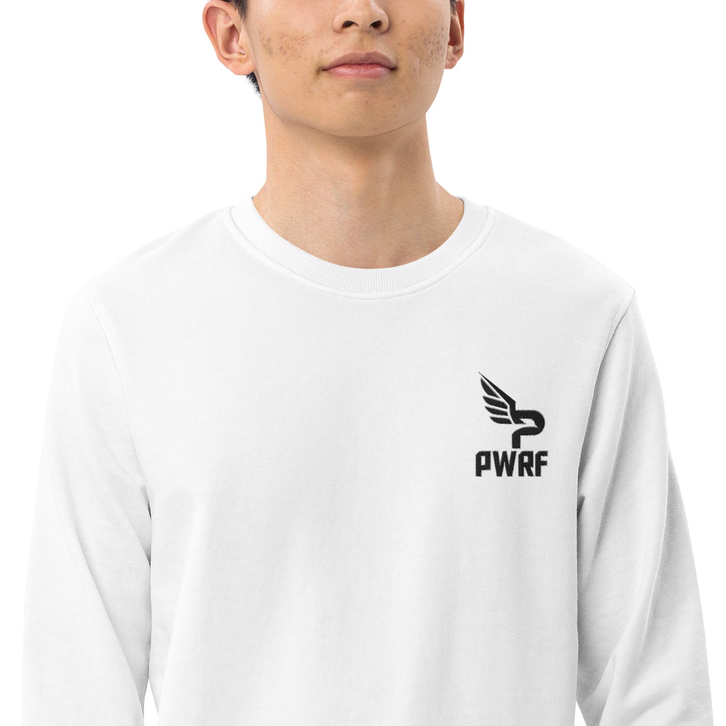 Men's PWRF Brand Embroidered Unisex Organic Sweatshirt