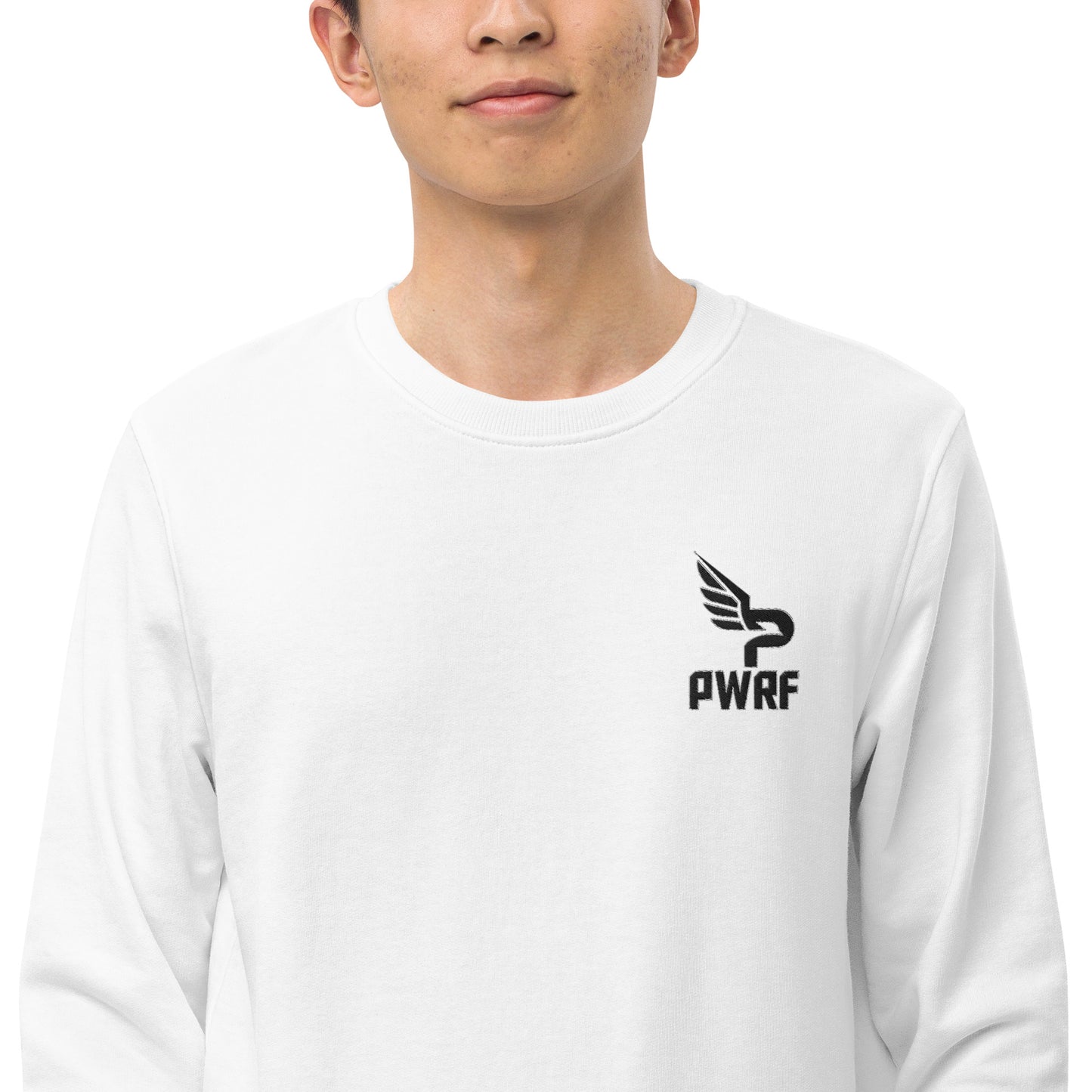 Men's PWRF Brand Embroidered Unisex Organic Sweatshirt