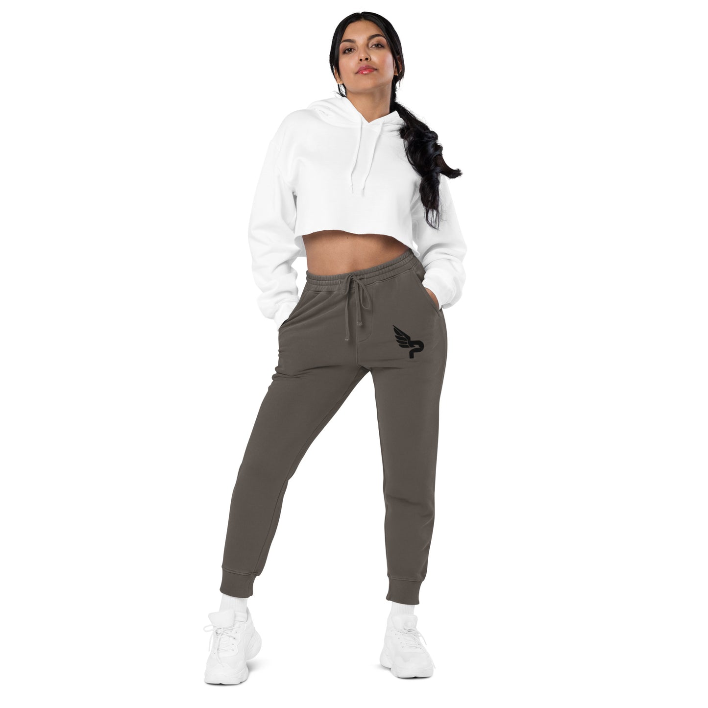 Women's PWRF Brand Logo Unisex Pigment-Dyed Sweatpants