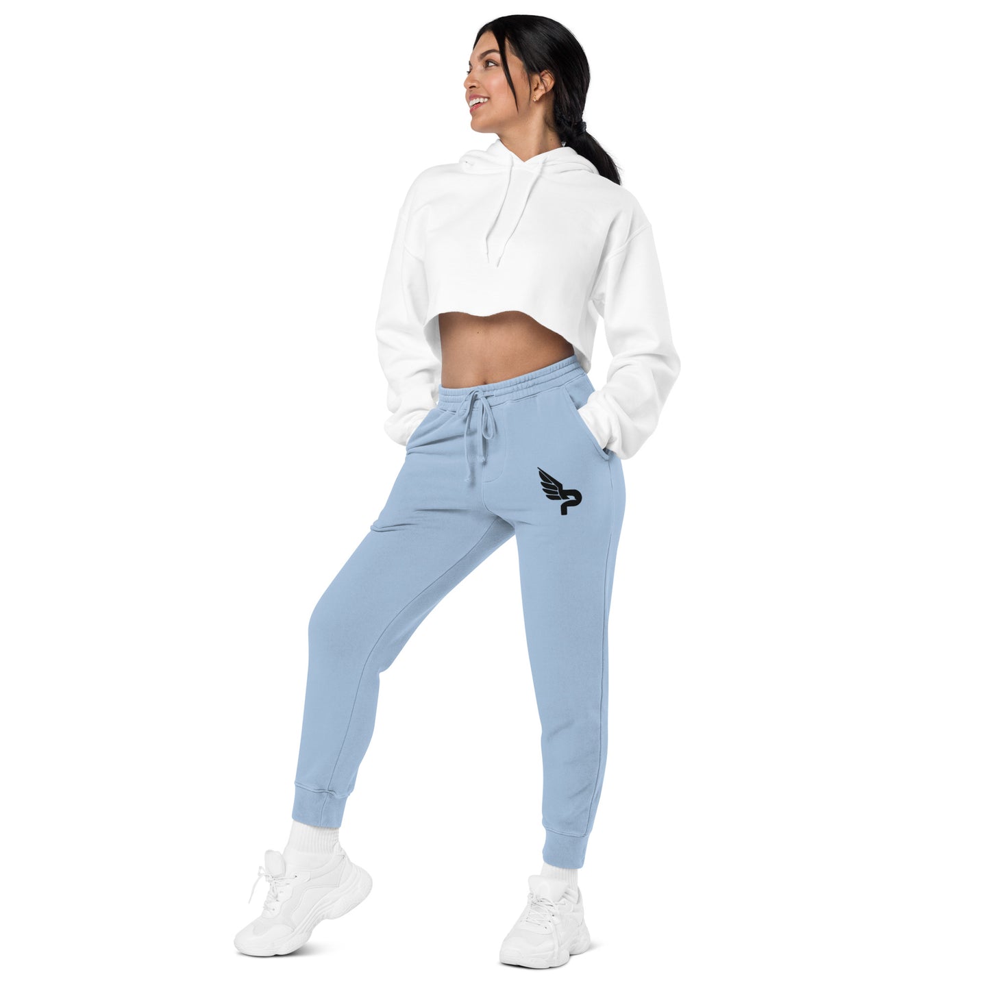 Women's PWRF Brand Logo Unisex Pigment-Dyed Sweatpants