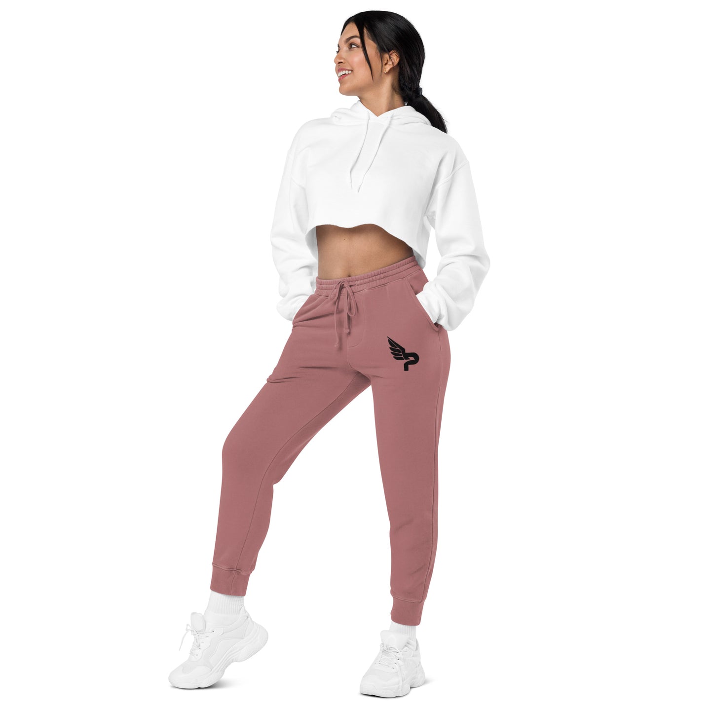 Women's PWRF Brand Logo Unisex Pigment-Dyed Sweatpants