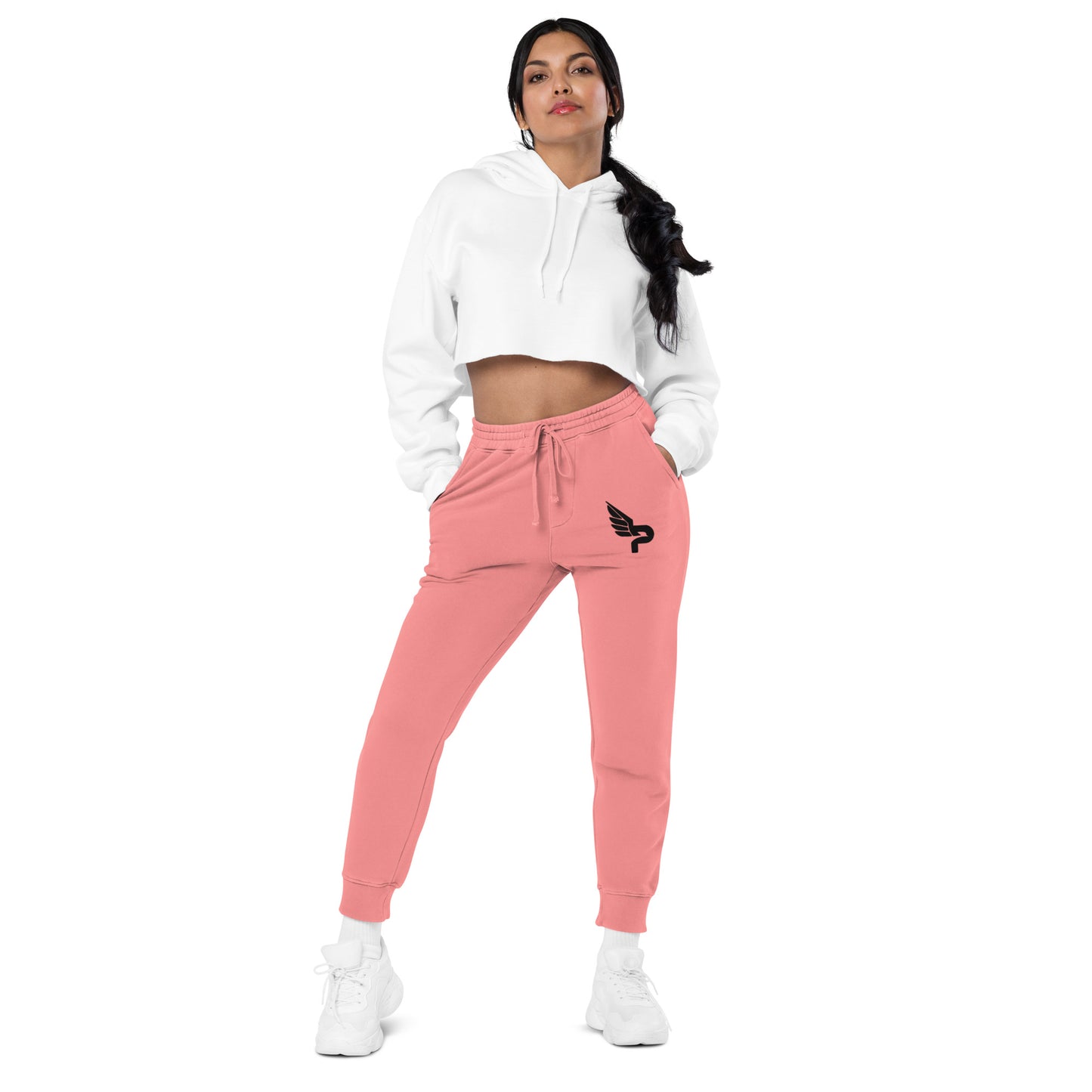 Women's PWRF Brand Logo Unisex Pigment-Dyed Sweatpants