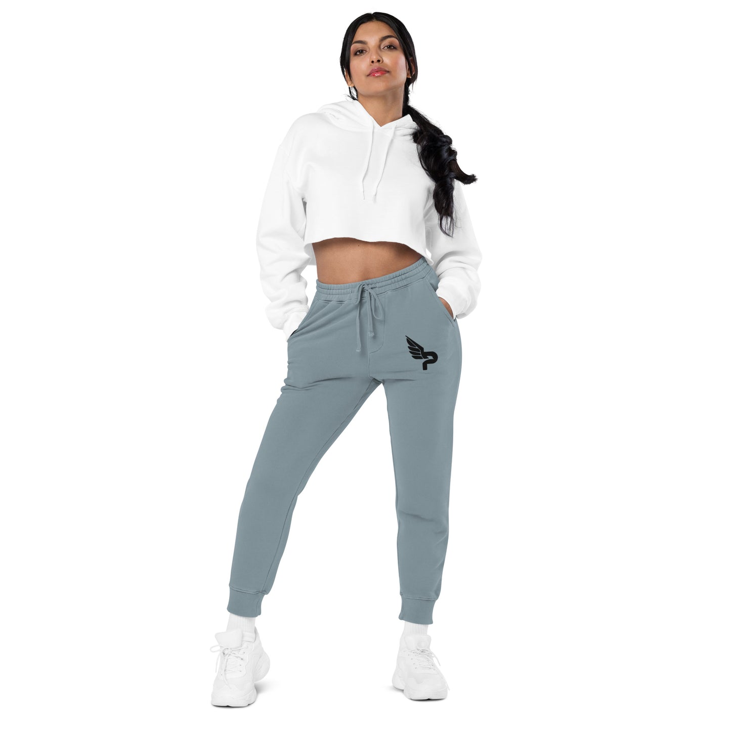 Women's PWRF Brand Logo Unisex Pigment-Dyed Sweatpants