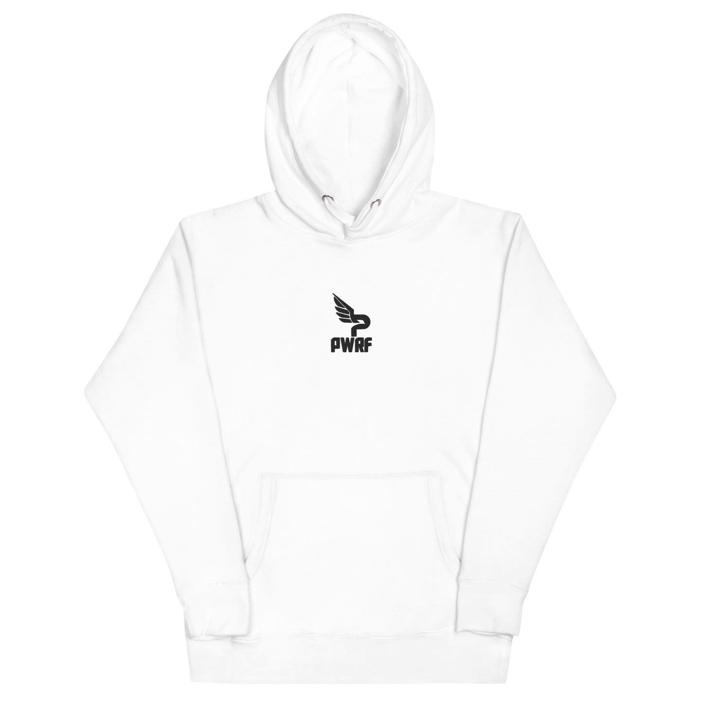 Unisex PWRF Brand Black Logo Hoodie