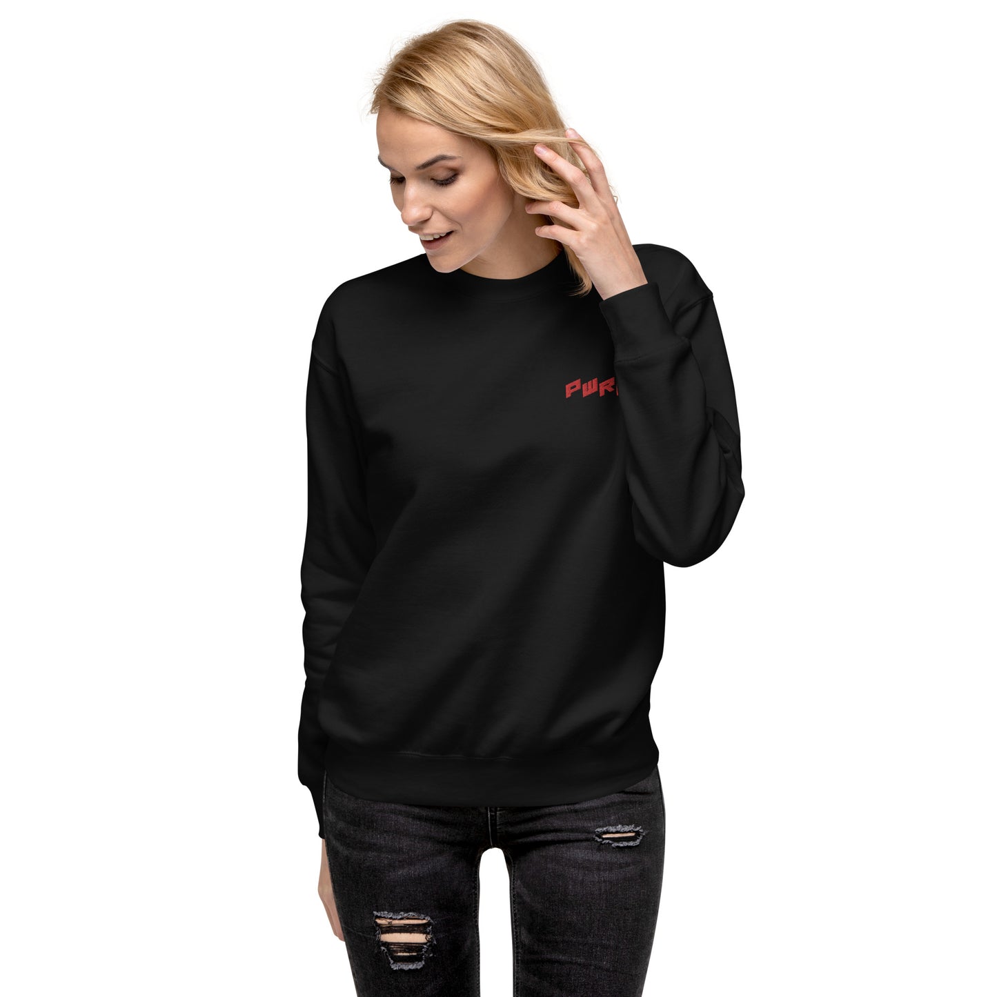 Women's PWRF Red Unisex Premium Sweatshirt