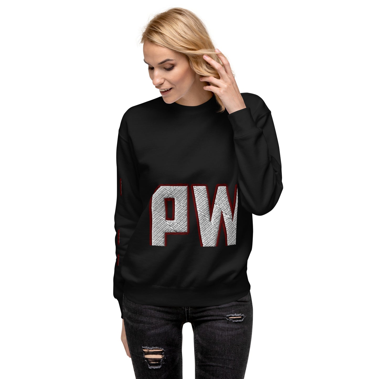 Women's PWRF Left Chest Embroidered Unisex Premium Sweatshirt