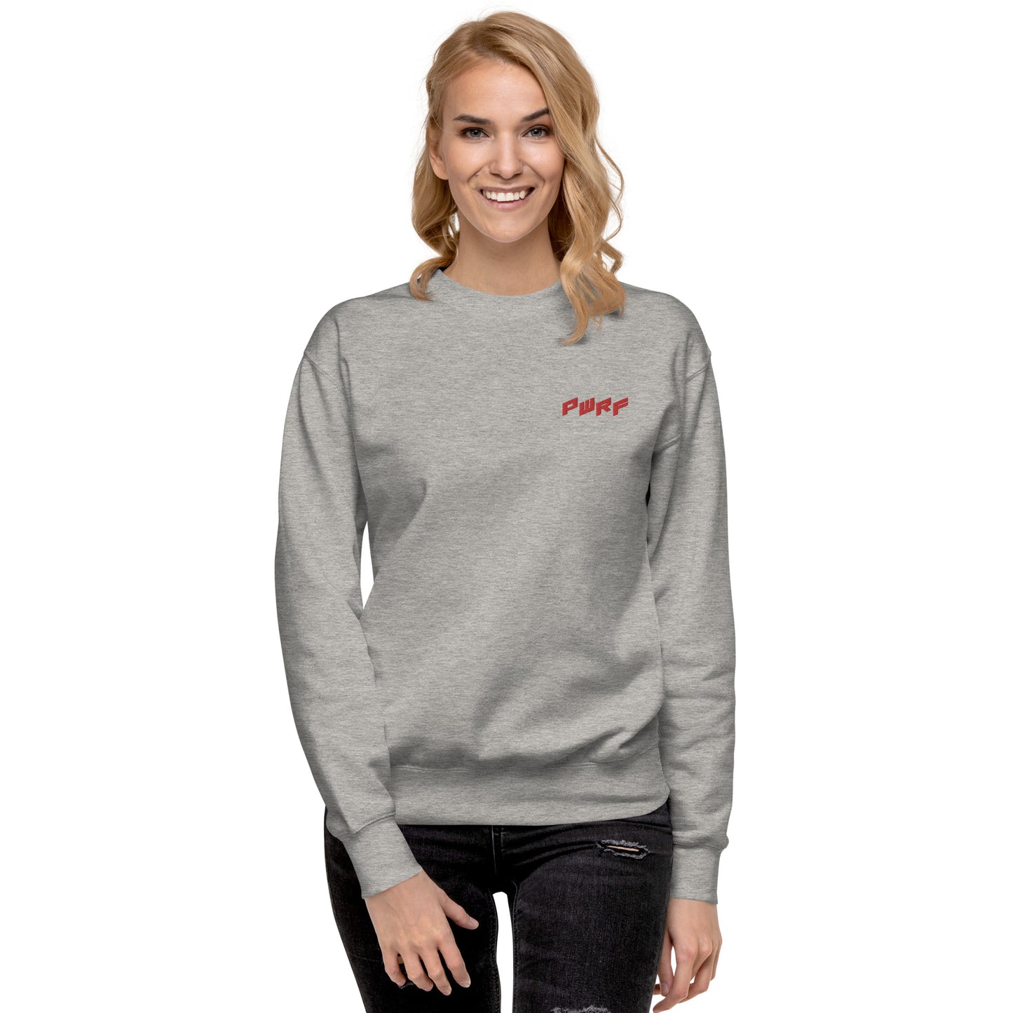 Women's PWRF Red Unisex Premium Sweatshirt