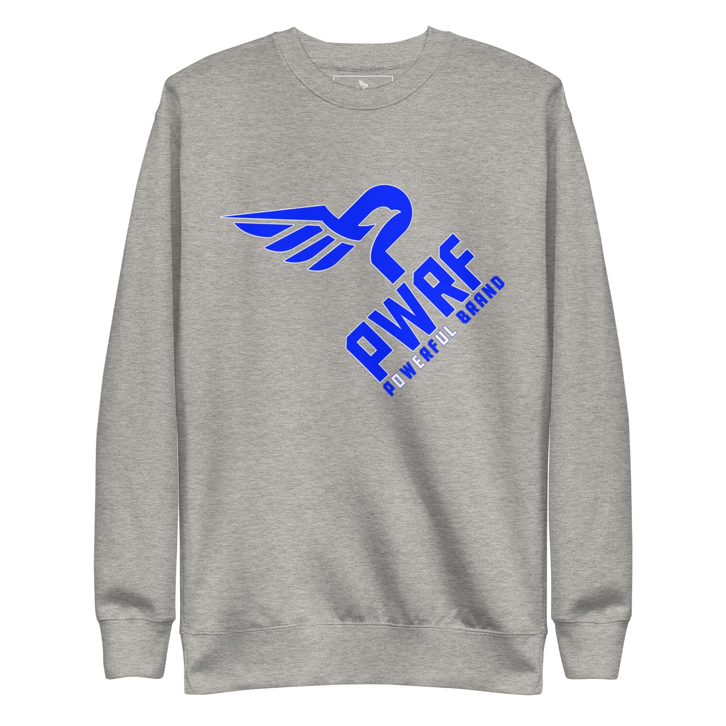 Unisex PWRF Brand Blue Logo Premium Sweatshirt