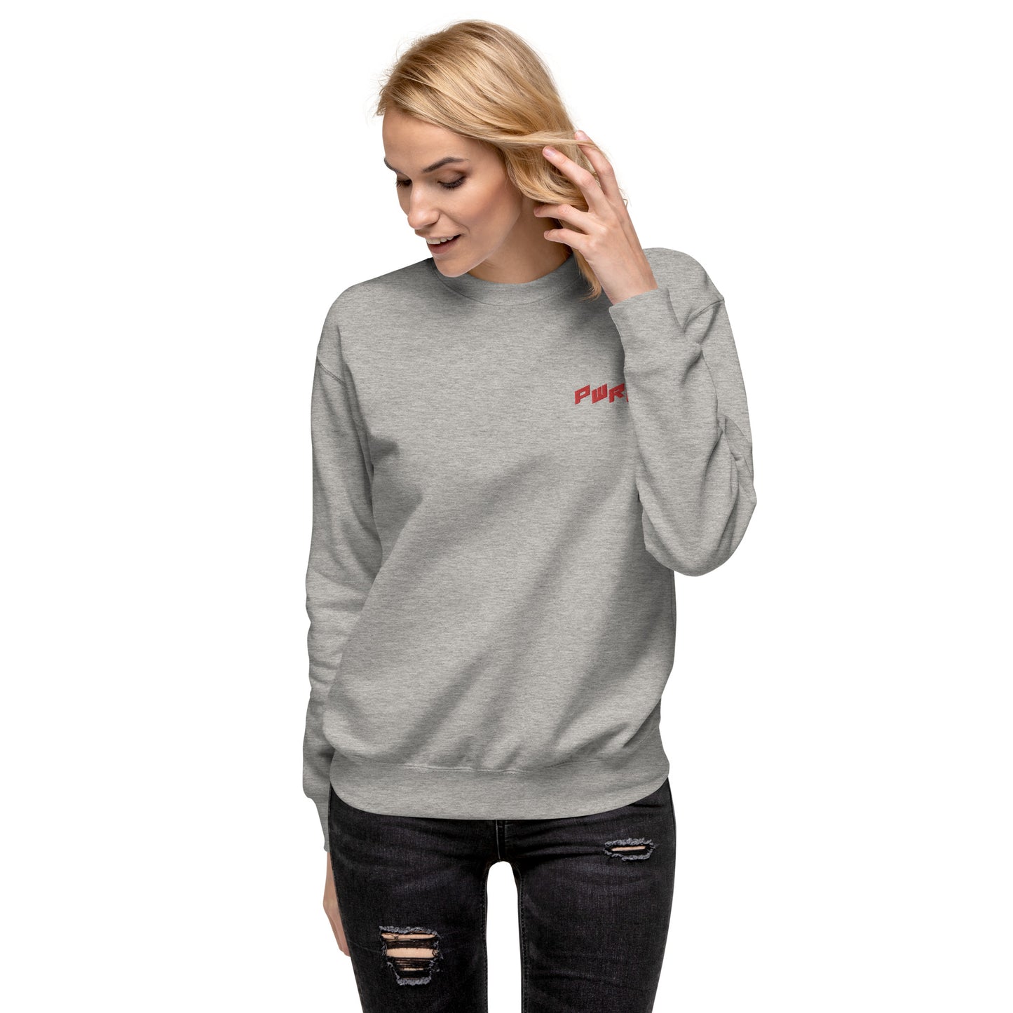 Women's PWRF Red Unisex Premium Sweatshirt