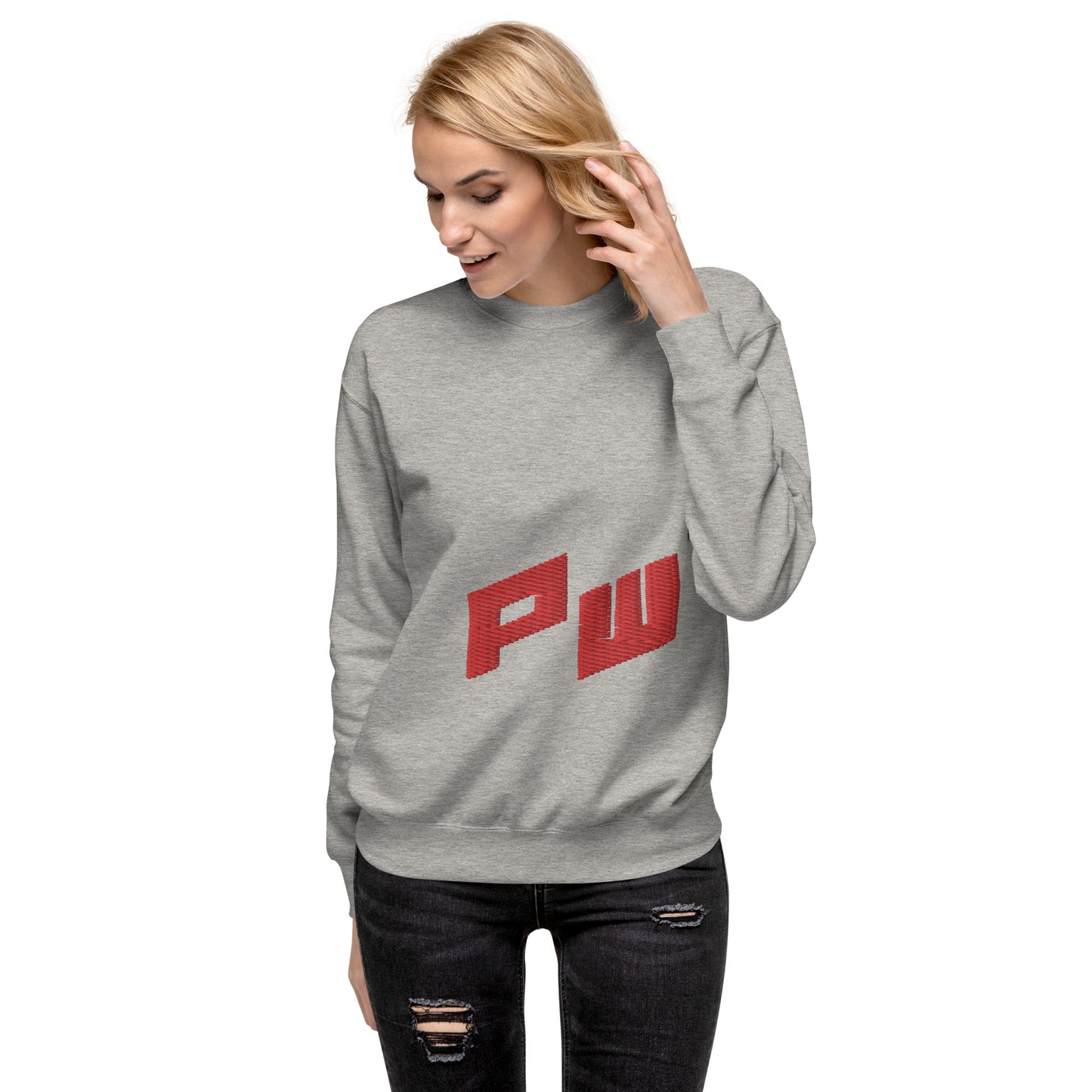 Women's PWRF Red Unisex Premium Sweatshirt