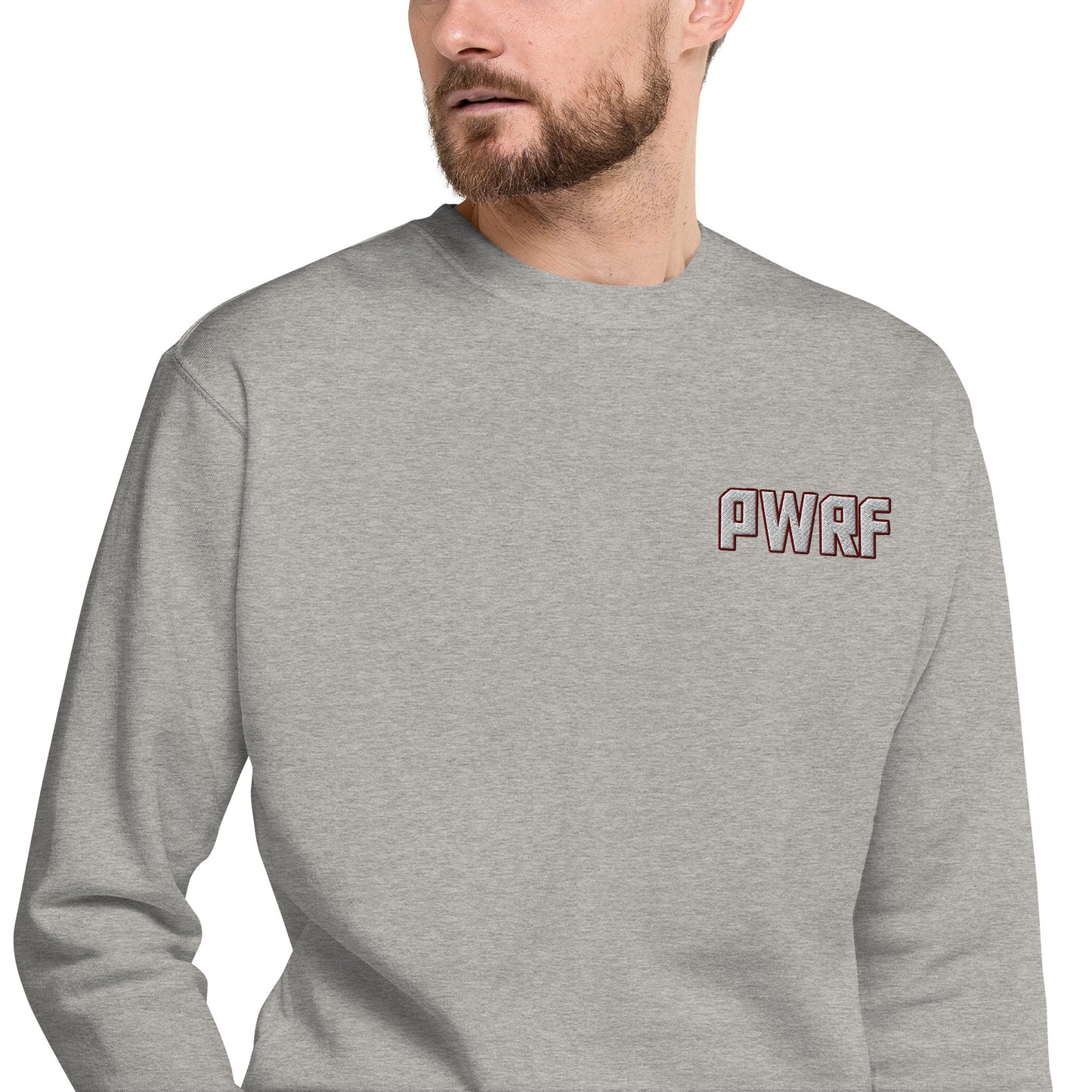 Men's PWRF Left Chest Embroidered Unisex Premium Sweatshirt