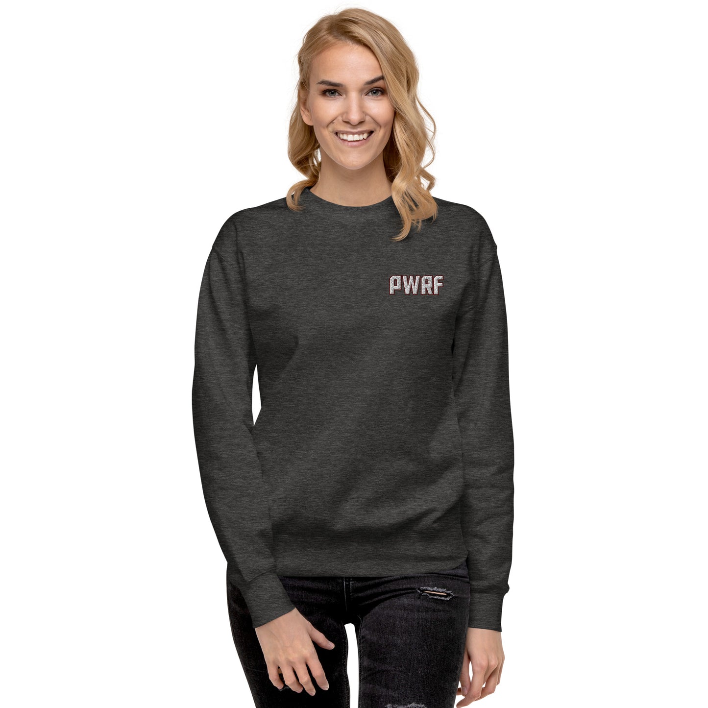 Women's PWRF Left Chest Embroidered Unisex Premium Sweatshirt