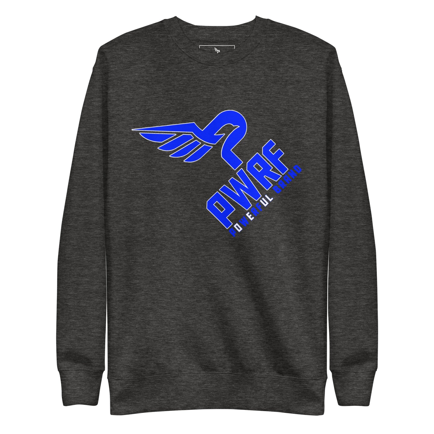 Unisex PWRF Brand Blue Logo Premium Sweatshirt