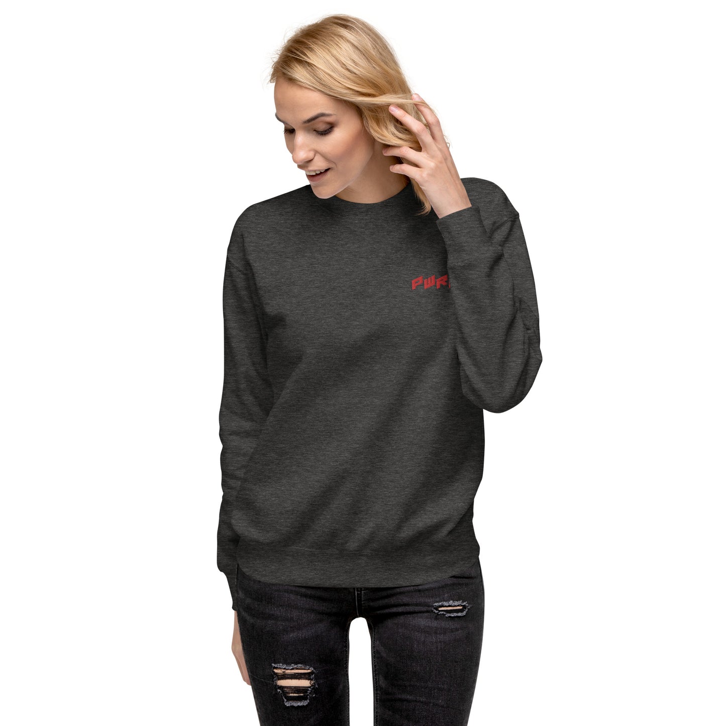 Women's PWRF Red Unisex Premium Sweatshirt