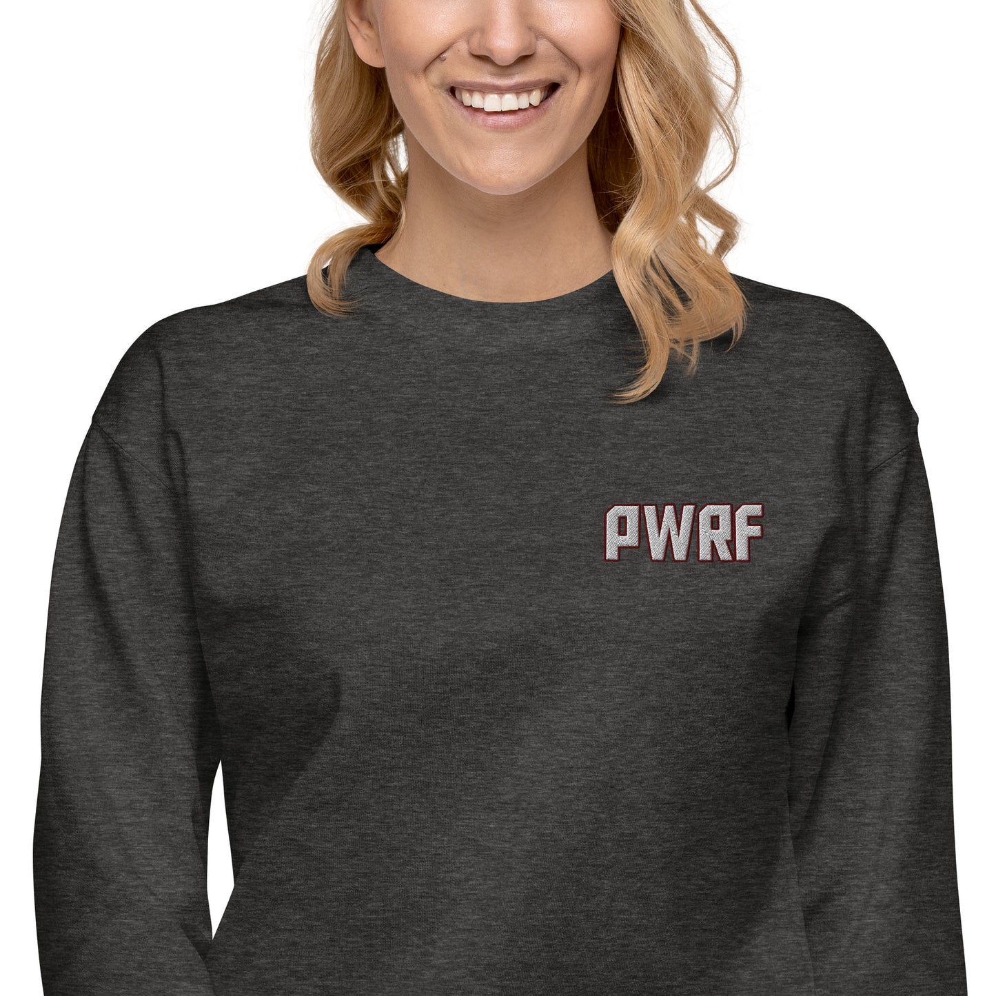 Women's PWRF Left Chest Embroidered Unisex Premium Sweatshirt