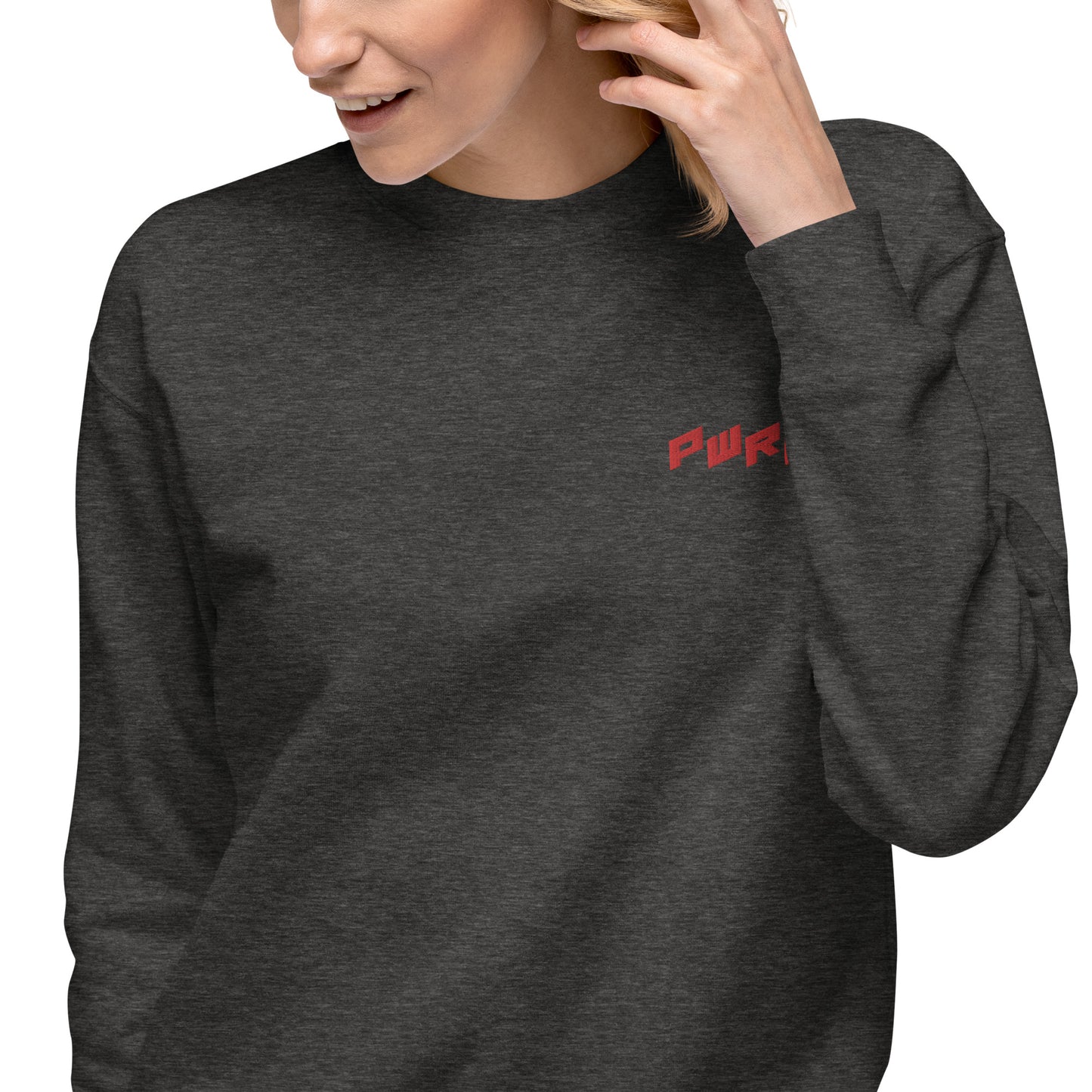 Women's PWRF Red Unisex Premium Sweatshirt