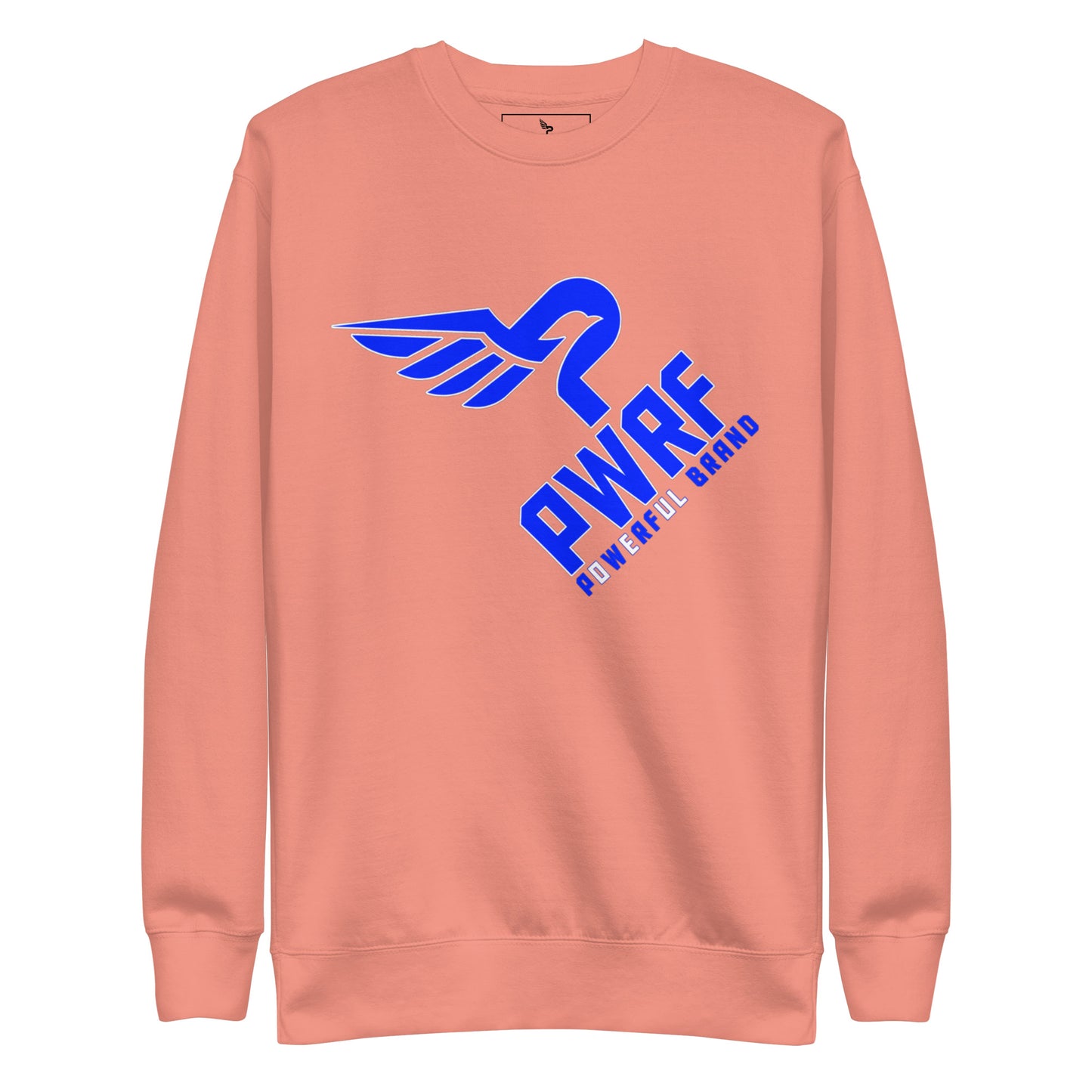 Unisex PWRF Brand Blue Logo Premium Sweatshirt