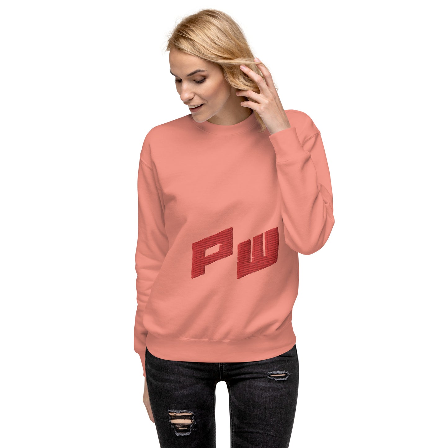 Women's PWRF Red Unisex Premium Sweatshirt