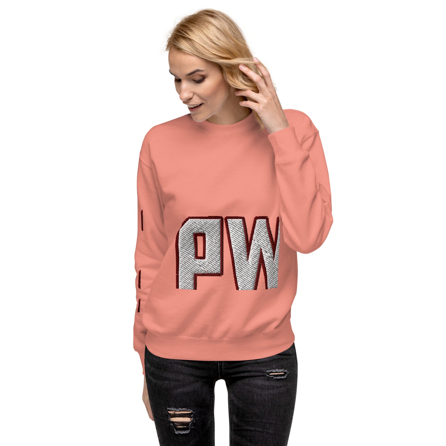 Women's PWRF Left Chest Embroidered Unisex Premium Sweatshirt