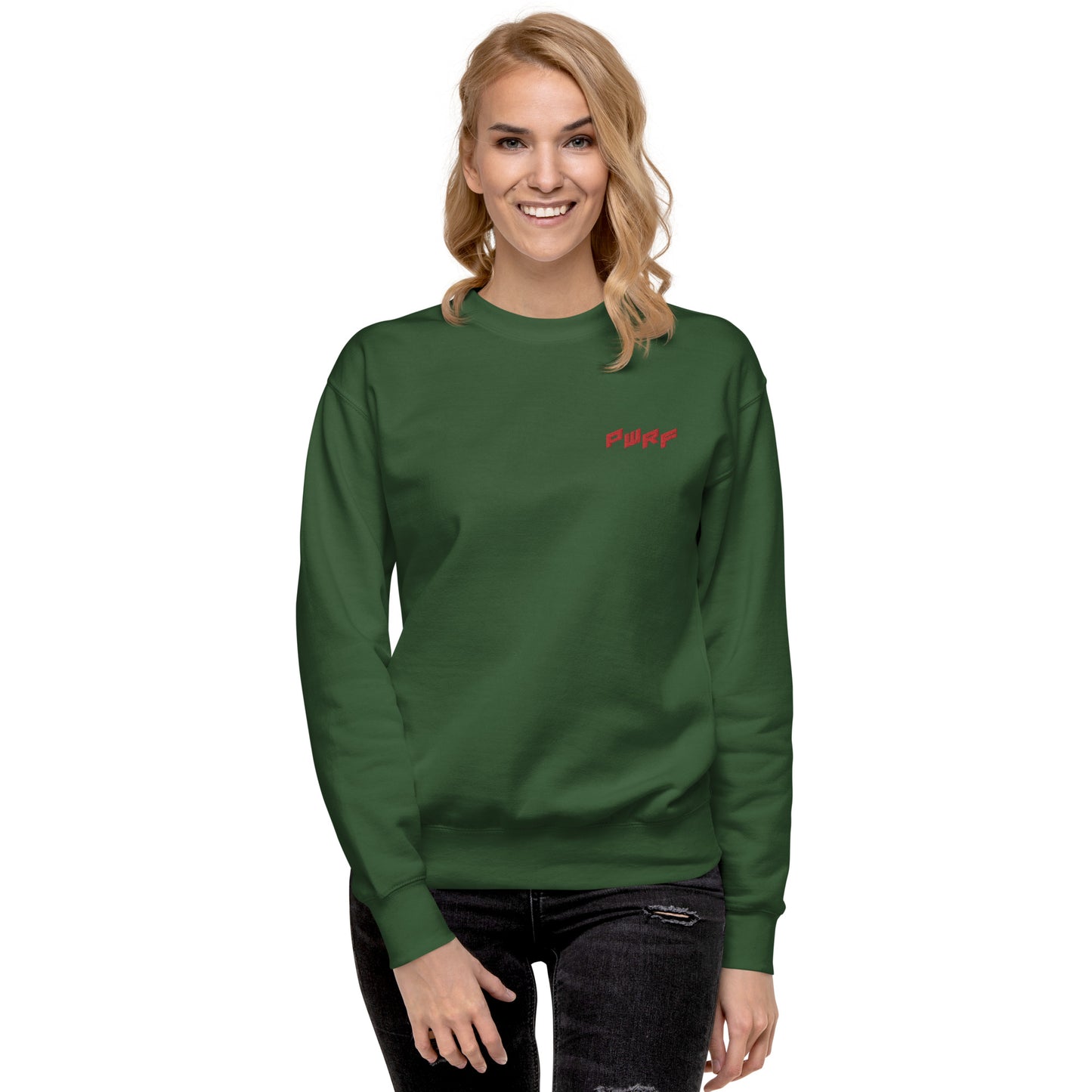 Women's PWRF Red Unisex Premium Sweatshirt