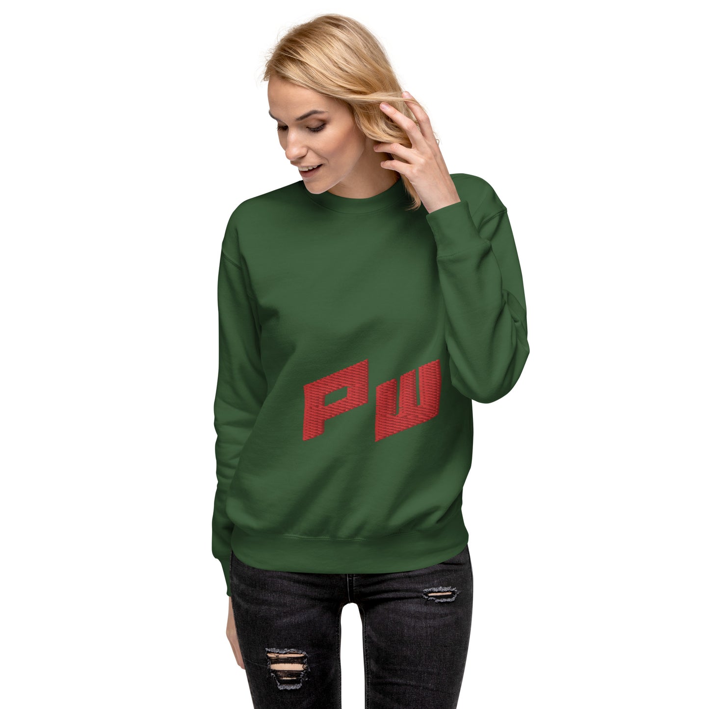 Women's PWRF Red Unisex Premium Sweatshirt