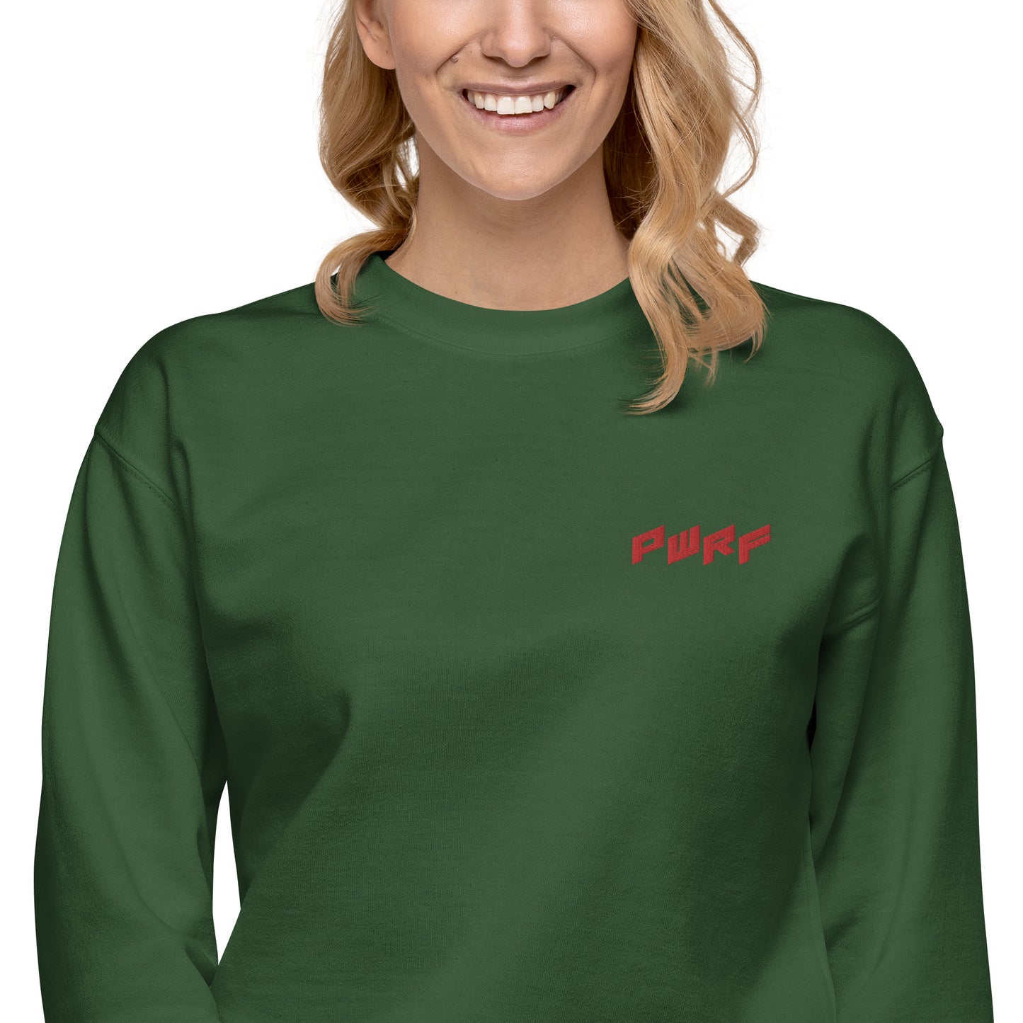 Women's PWRF Red Unisex Premium Sweatshirt