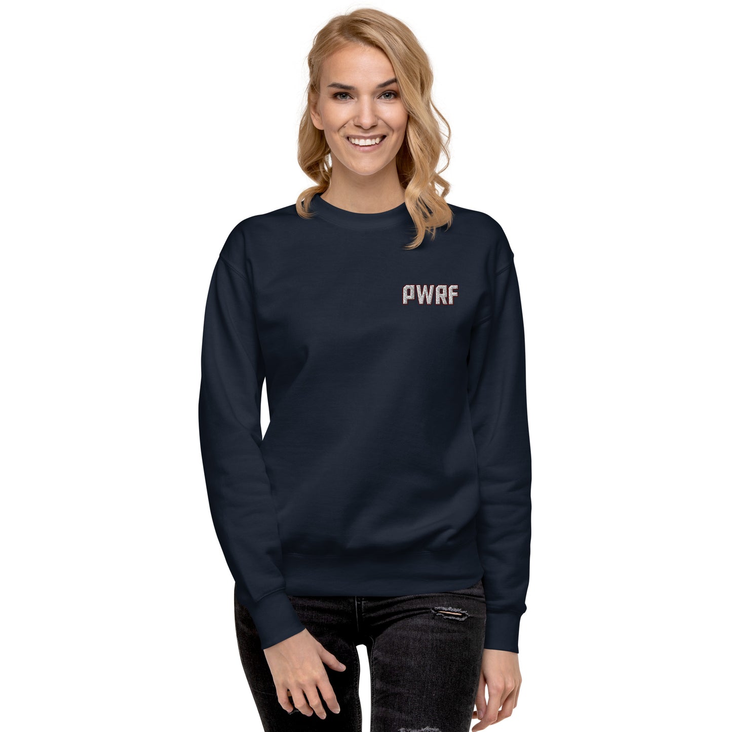 Women's PWRF Left Chest Embroidered Unisex Premium Sweatshirt