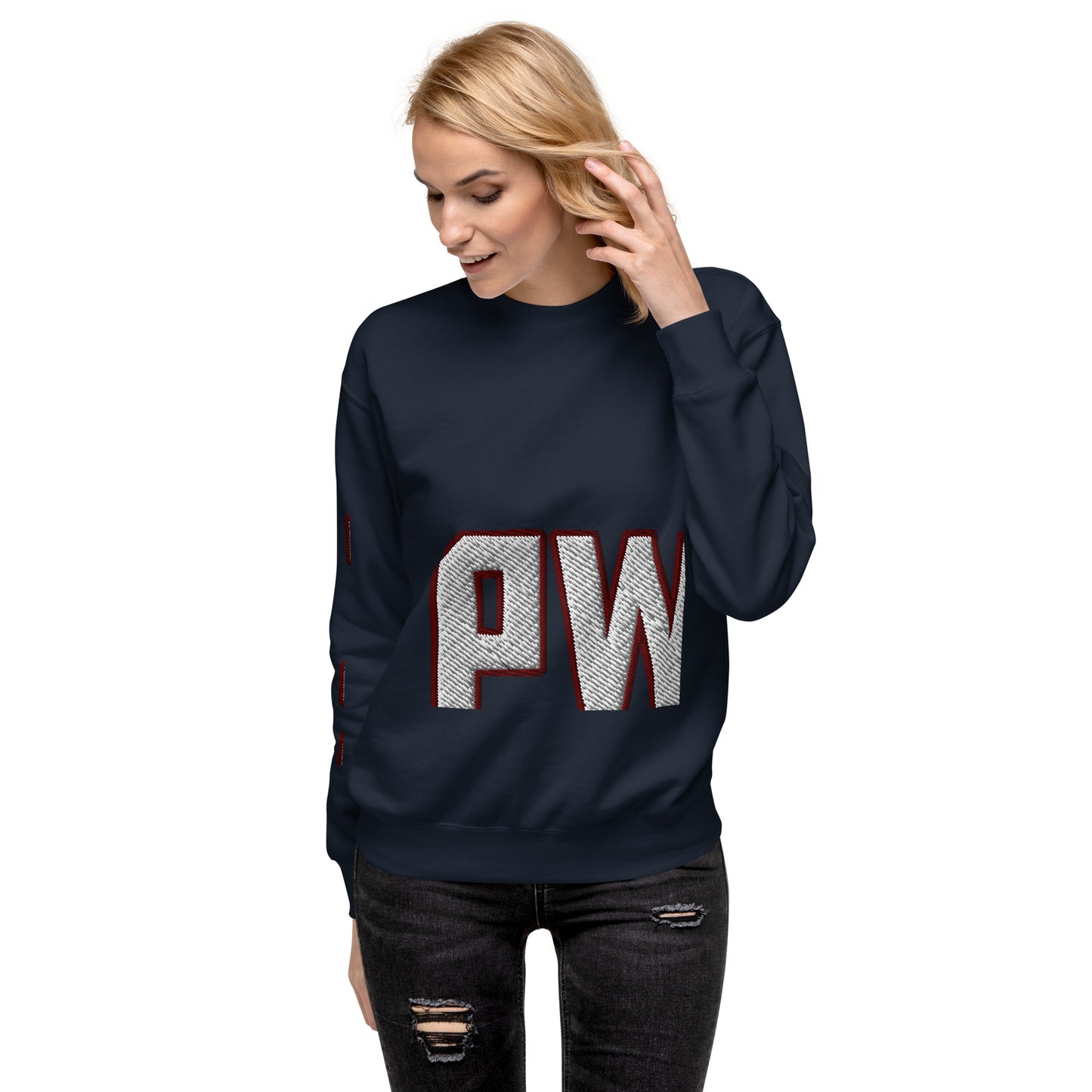 Women's PWRF Left Chest Embroidered Unisex Premium Sweatshirt