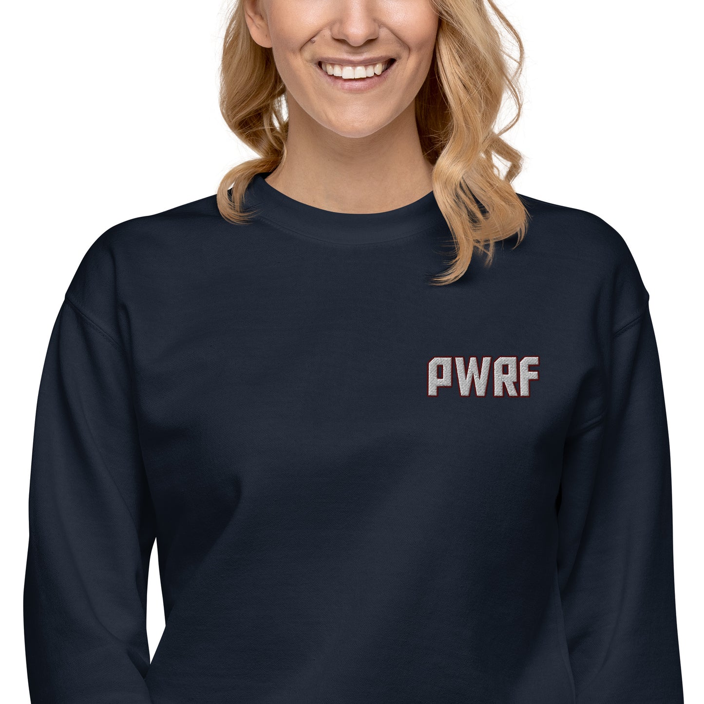 Women's PWRF Left Chest Embroidered Unisex Premium Sweatshirt