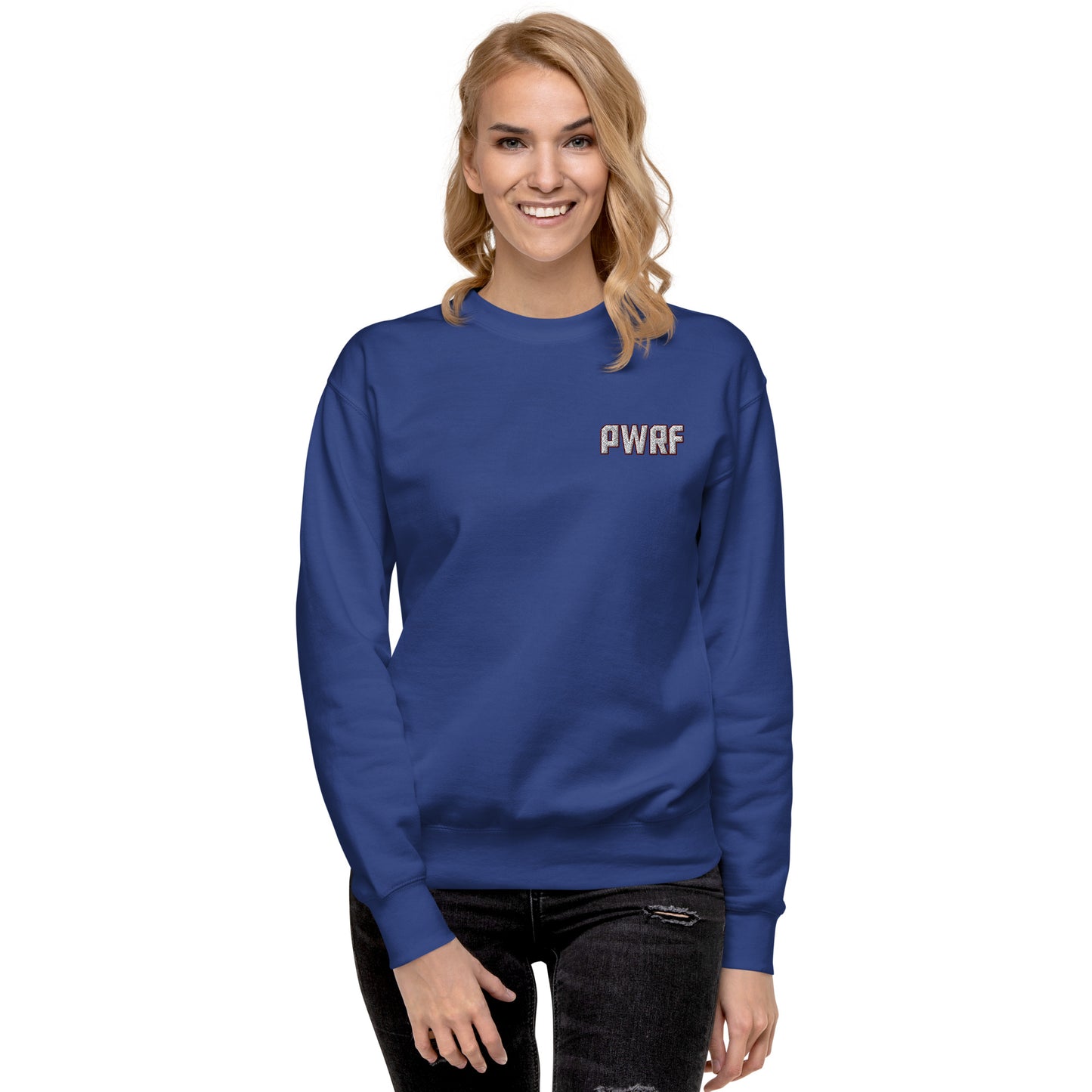 Women's PWRF Left Chest Embroidered Unisex Premium Sweatshirt