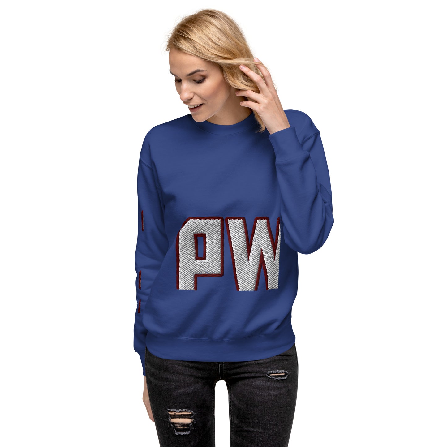 Women's PWRF Left Chest Embroidered Unisex Premium Sweatshirt