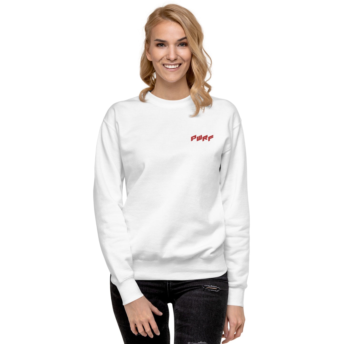 Women's PWRF Red Unisex Premium Sweatshirt