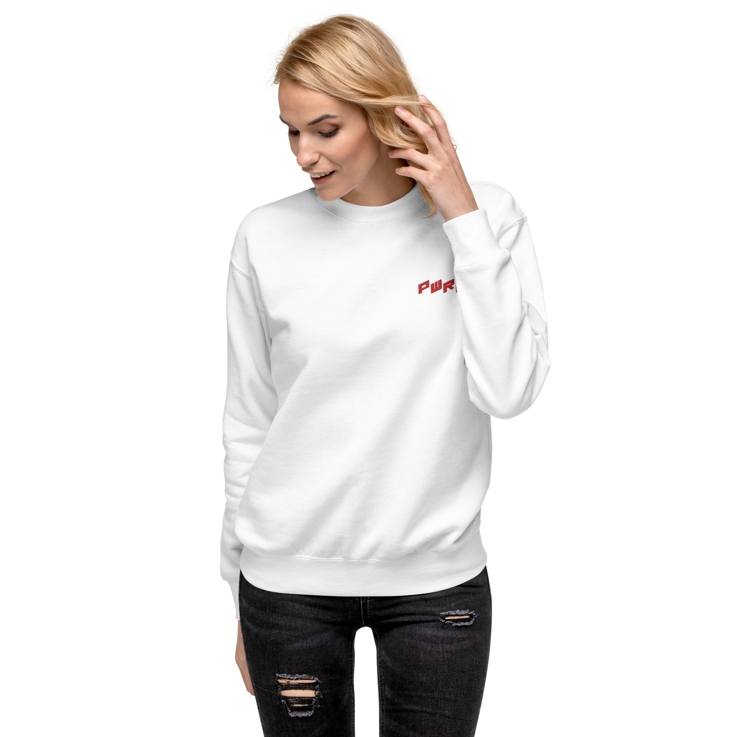 Women's PWRF Red Unisex Premium Sweatshirt