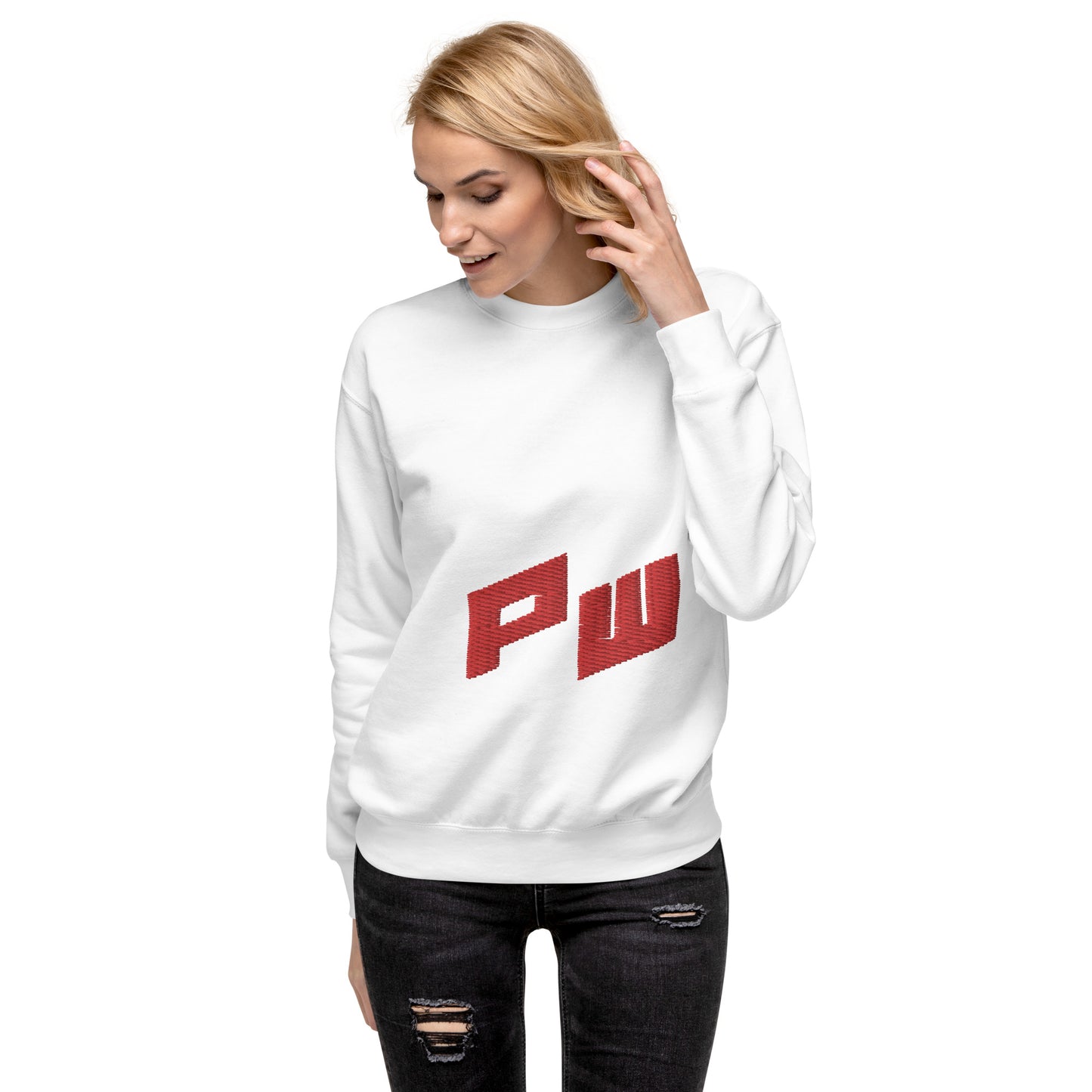 Women's PWRF Red Unisex Premium Sweatshirt